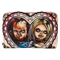 Loungefly Chucky and Tiffany Heart Zip Wallet - Bride of Chucky at Spencer's