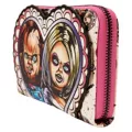 Loungefly Chucky and Tiffany Heart Zip Wallet - Bride of Chucky at Spencer's