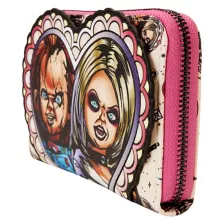 Loungefly Chucky and Tiffany Heart Zip Wallet - Bride of Chucky at Spencer's