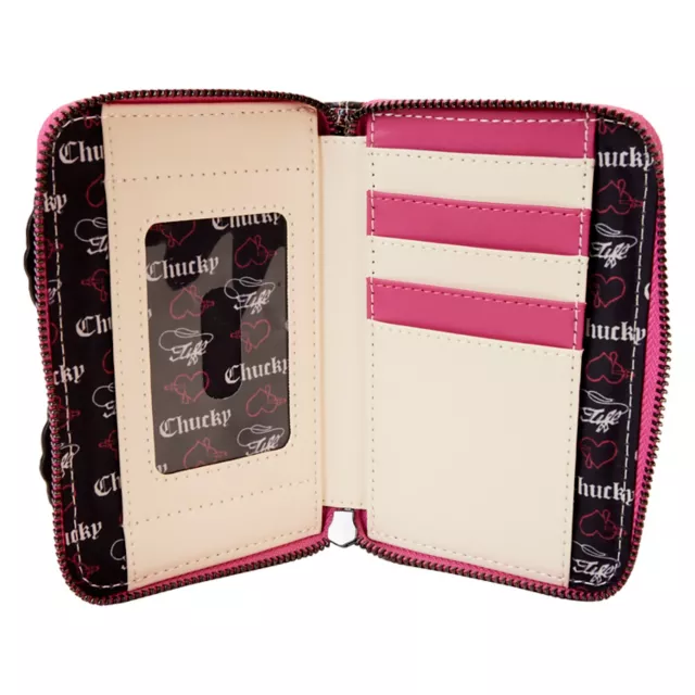 Loungefly Chucky and Tiffany Heart Zip Wallet - Bride of Chucky at Spencer's