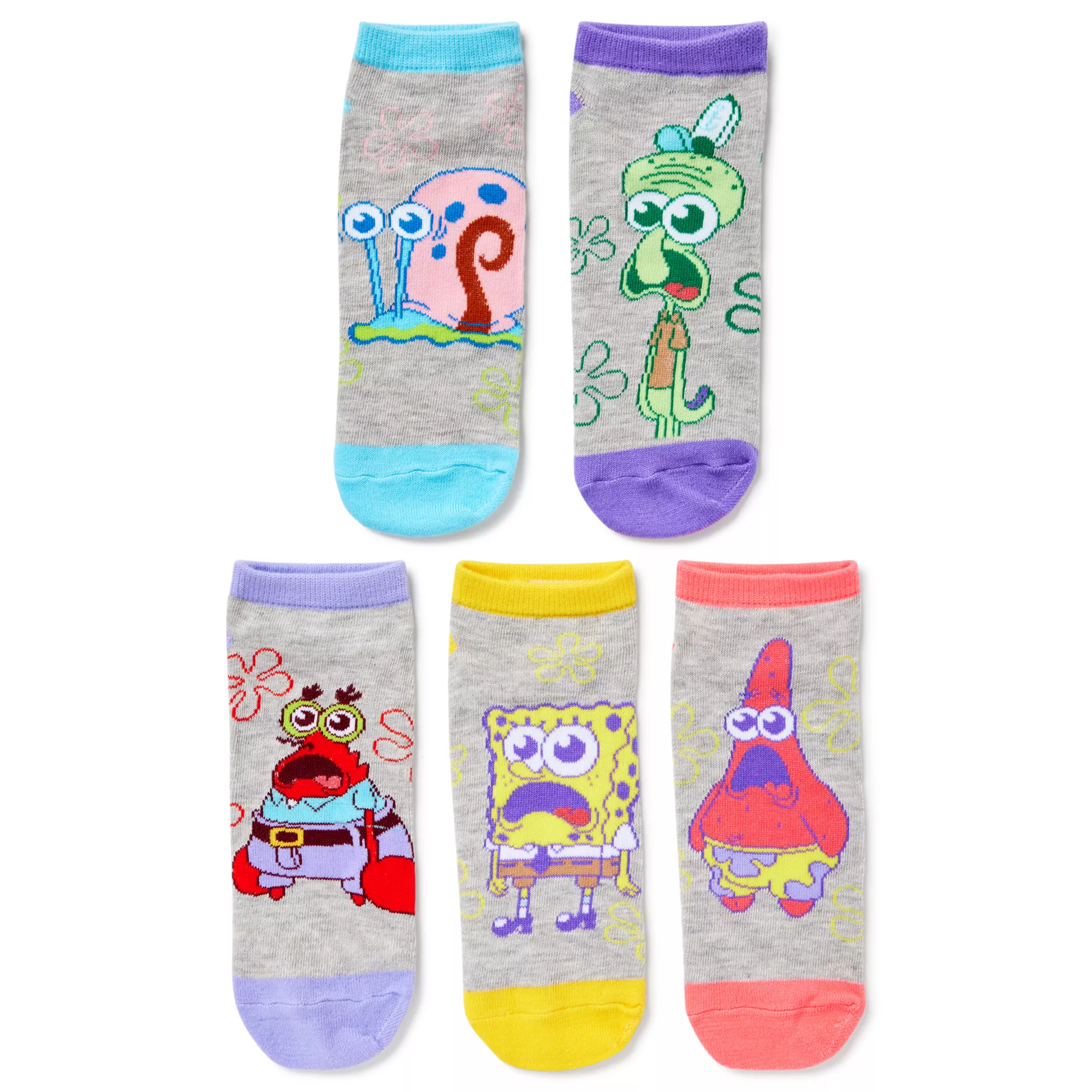 Multi-Pack SpongeBob Meme Socks 5 Pack - SpongeBob SquarePants at Spencer's