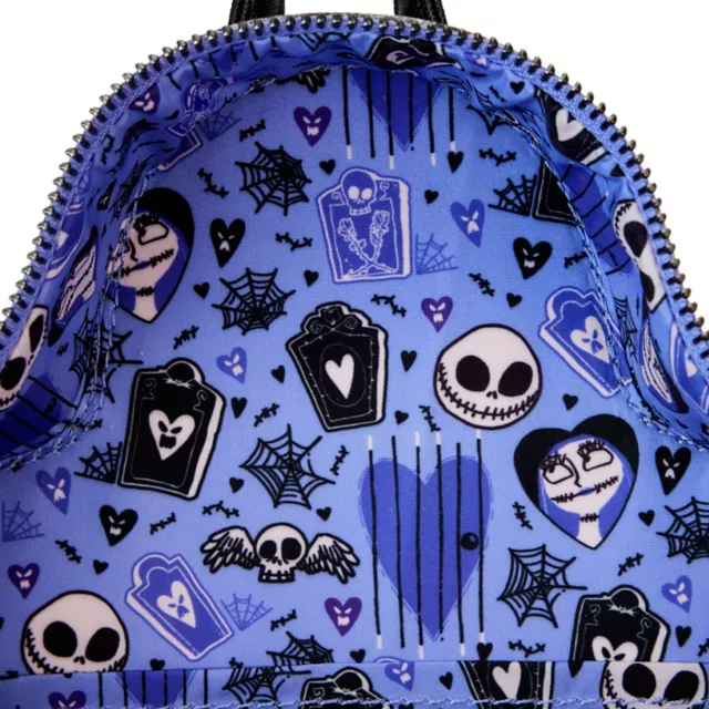 jack and sally mini backpack Nightmare Before Christmas Spring Floral – Get Lojos Mojo Jack tips his top hat to you his fellow frights to sample this dapper delight of bright colors and warm spirits Bioworld Nightmare Before Christmas Jack