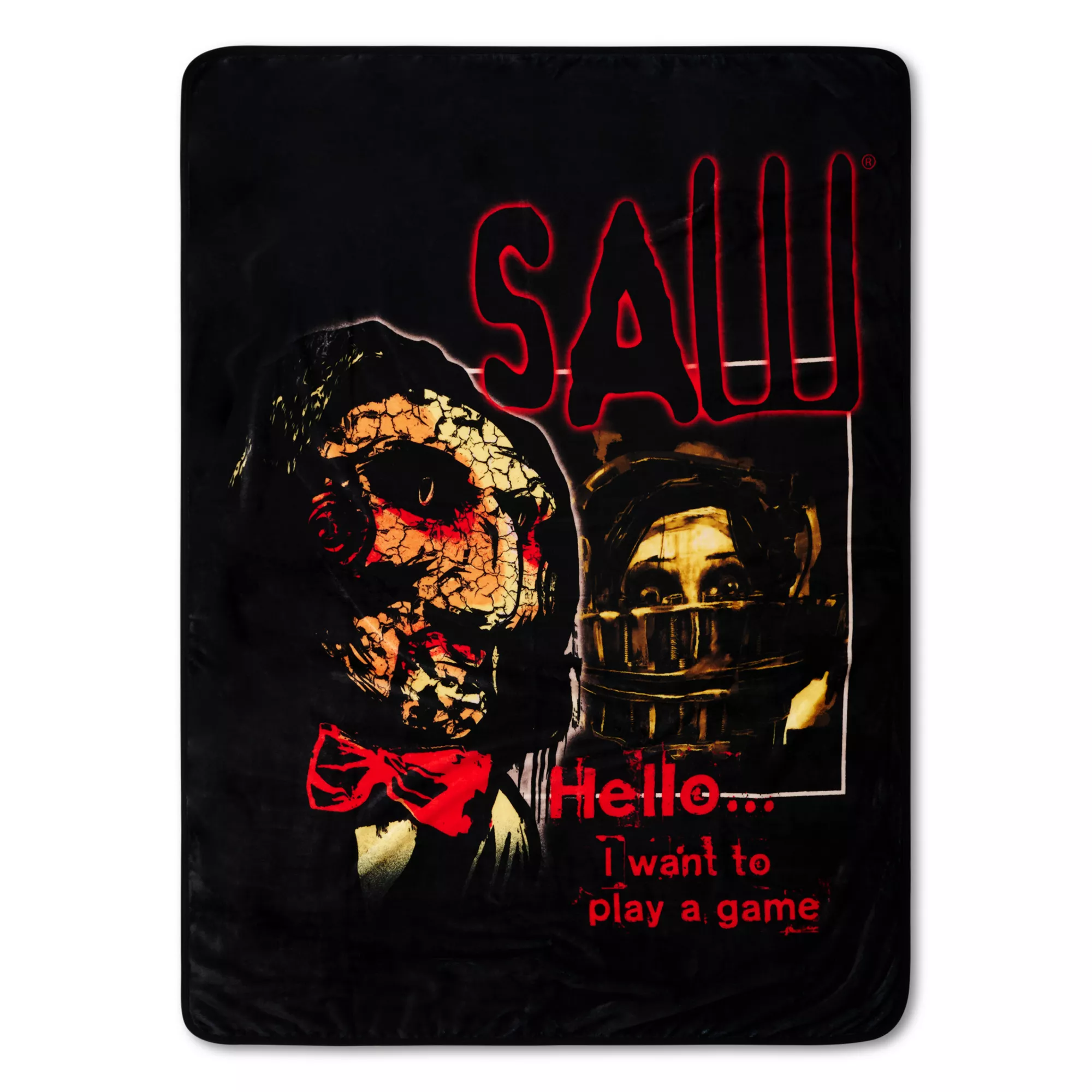 Want to Play A Game Fleece Blanket - Saw at Spencer's