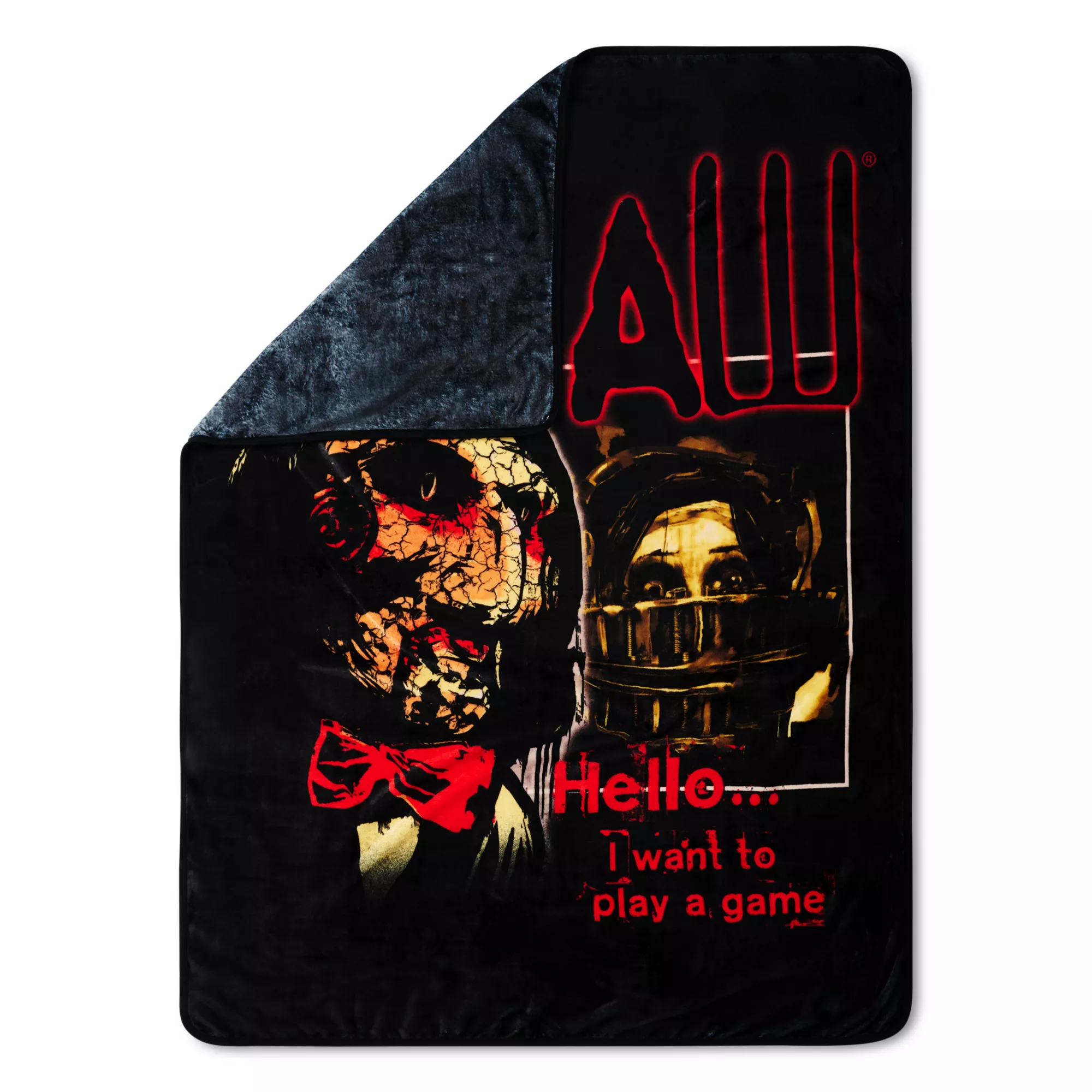 Want to Play A Game Fleece Blanket - Saw at Spencer's