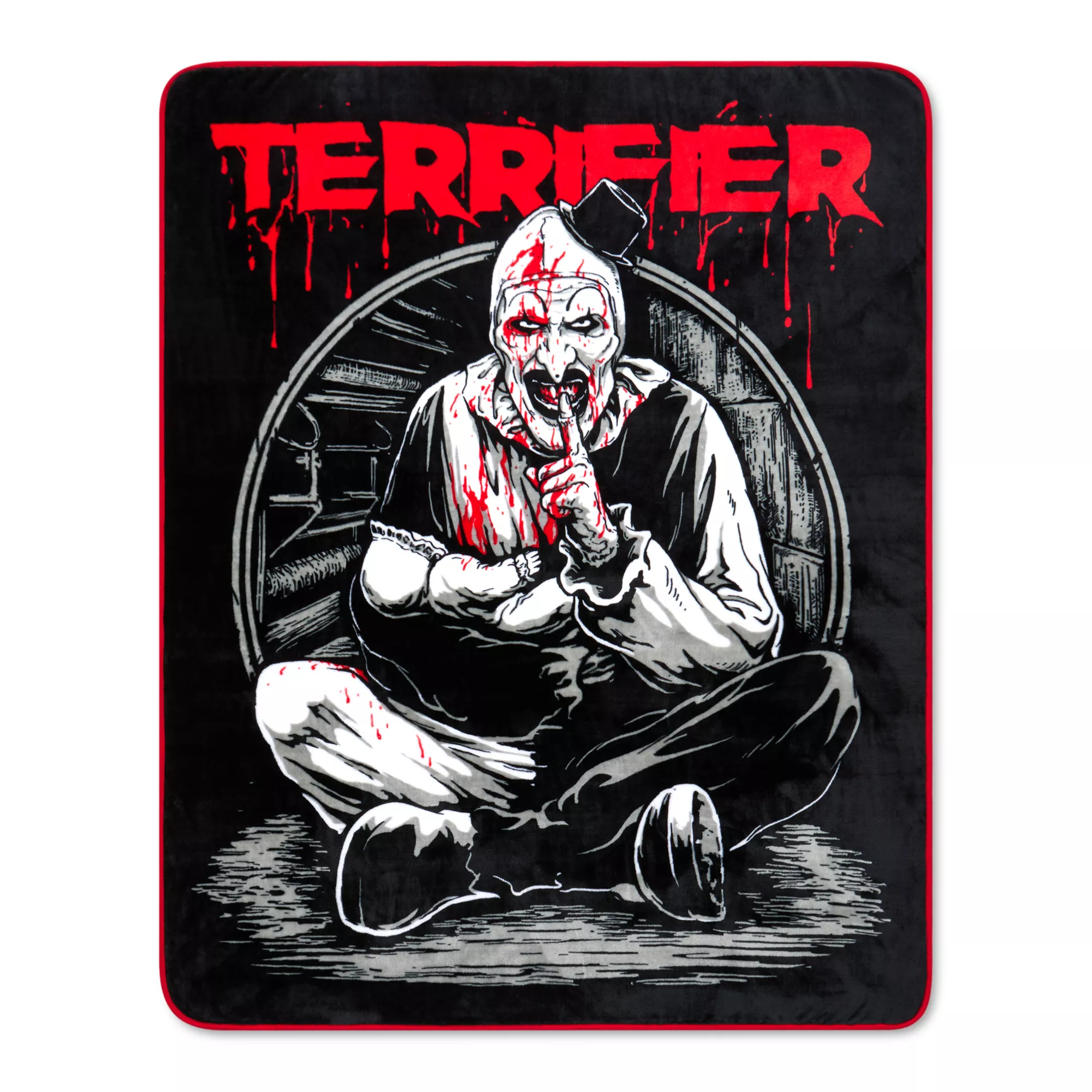 Art the Clown Shush Fleece Blanket - Terrifier at Spencer's