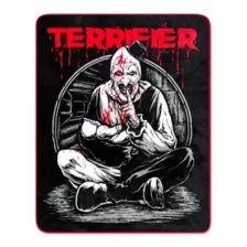 Art the Clown Shush Fleece Blanket - Terrifier at Spencer's