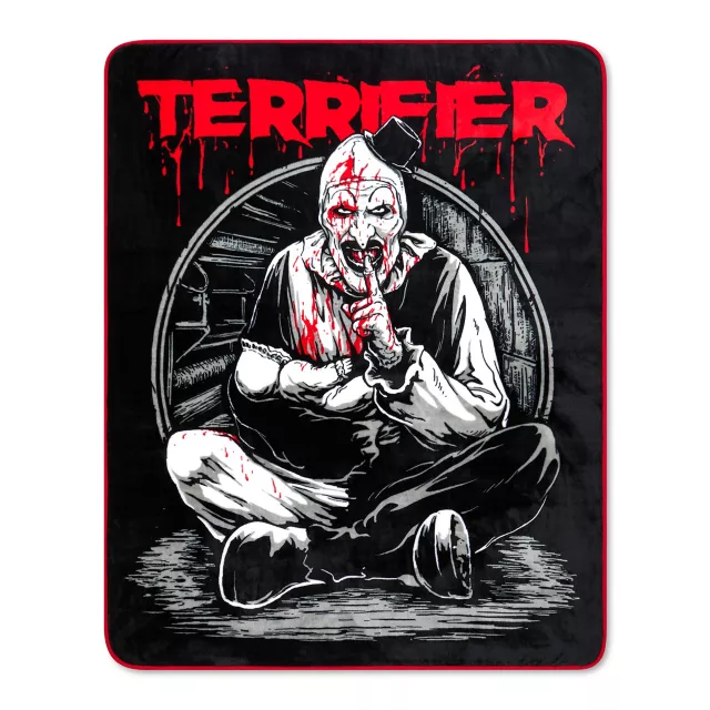 Art the Clown Shush Fleece Blanket - Terrifier at Spencer's