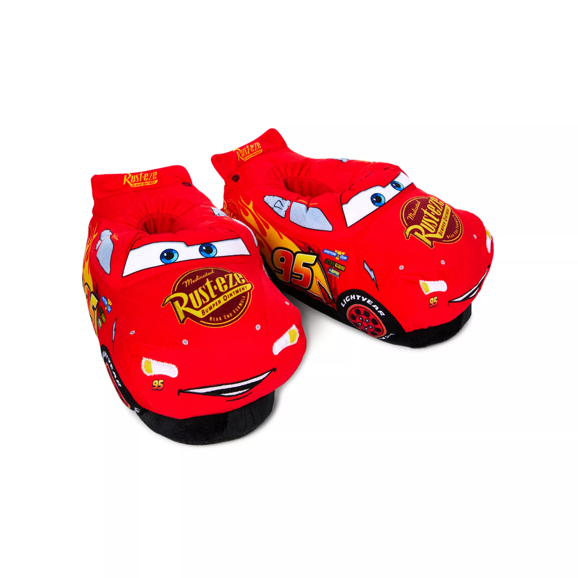Lightning McQueen Light-Up Plush Slippers - Cars at Spencer's