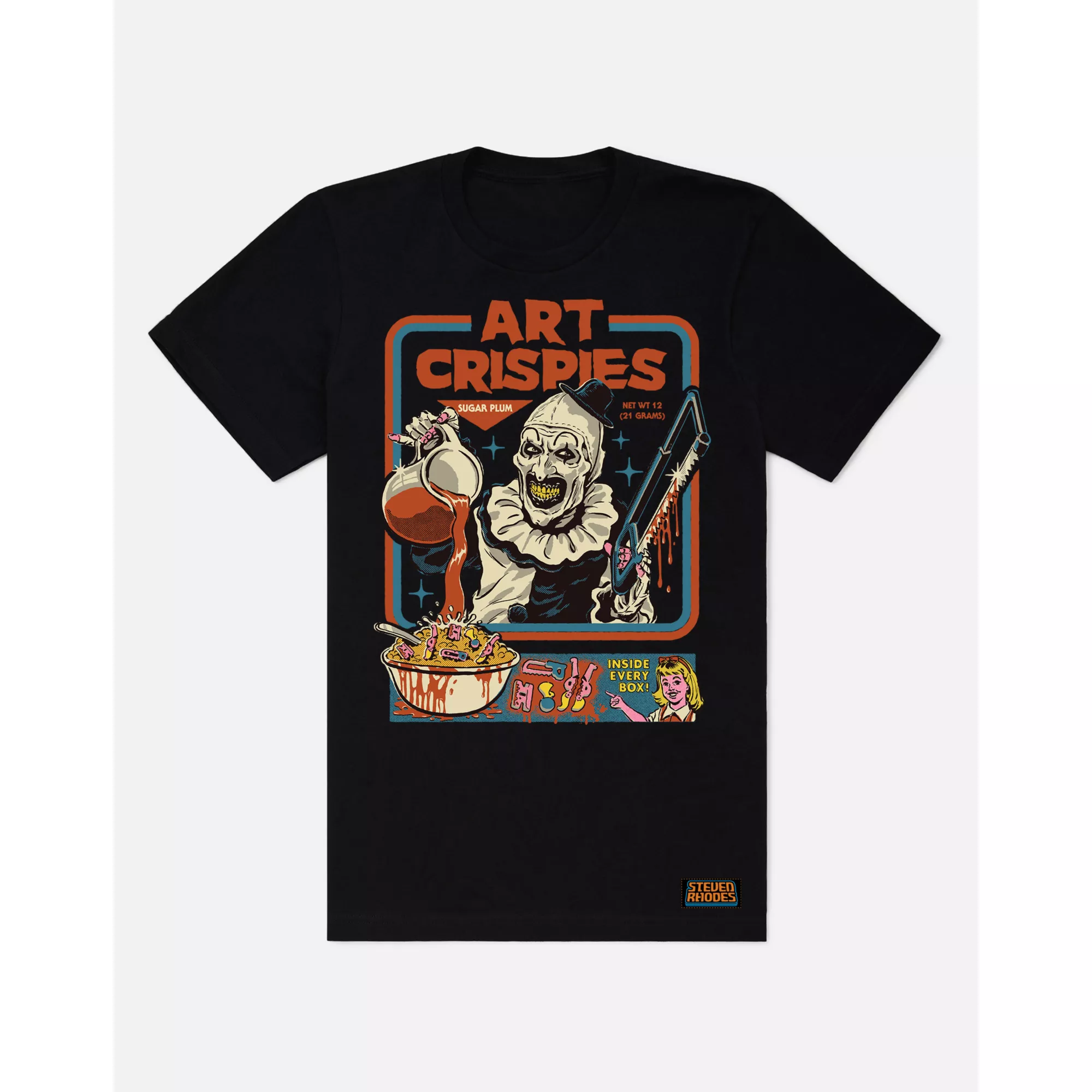 Terrifier Art Crispies T Shirt - Steven Rhodes at Spencer's