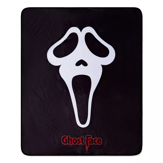 Ghost Face Mask Fleece Blanket at Spencer's
