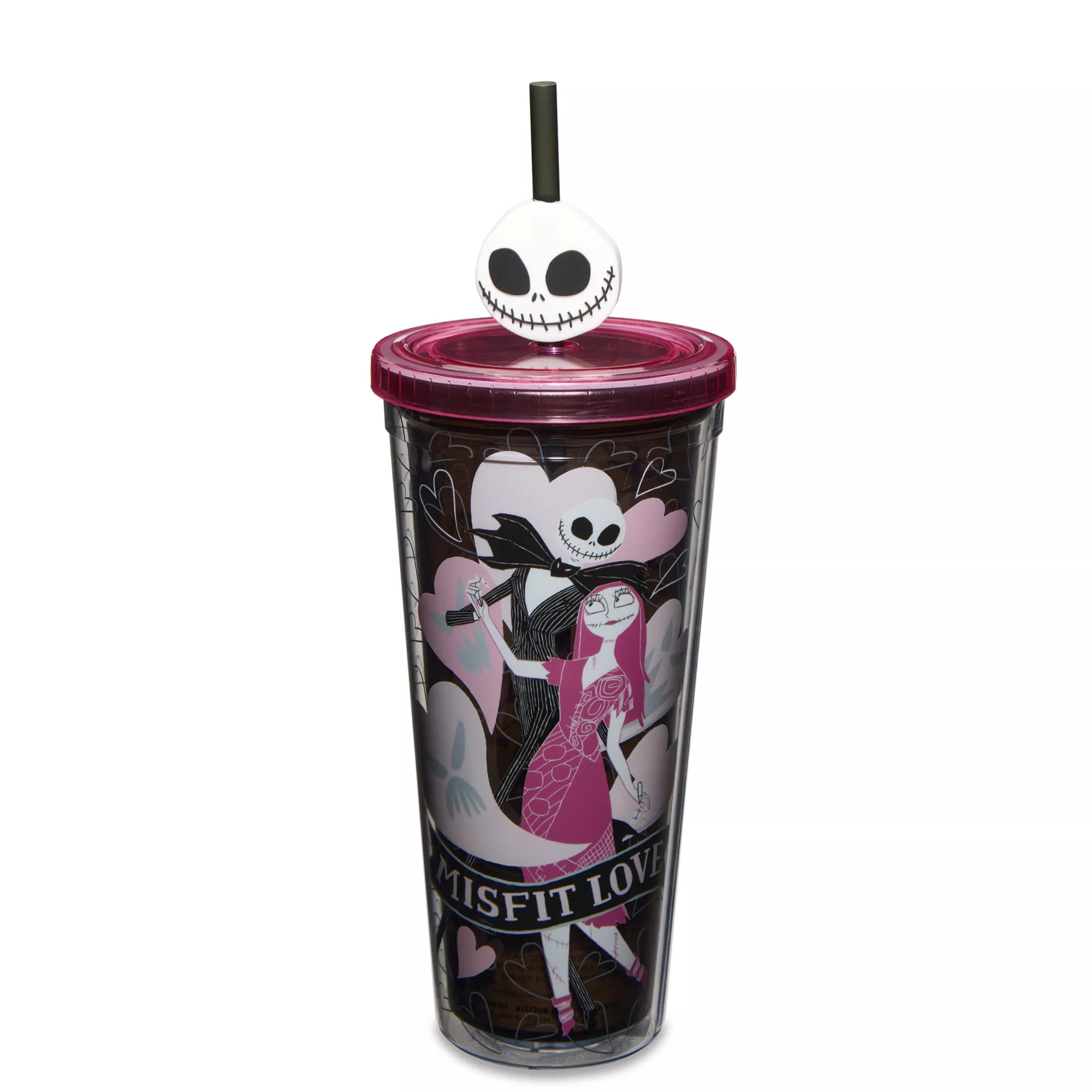 Misfit Love Cup with Straw 24 oz. - The Nightmare Before Christmas at Spencer's
