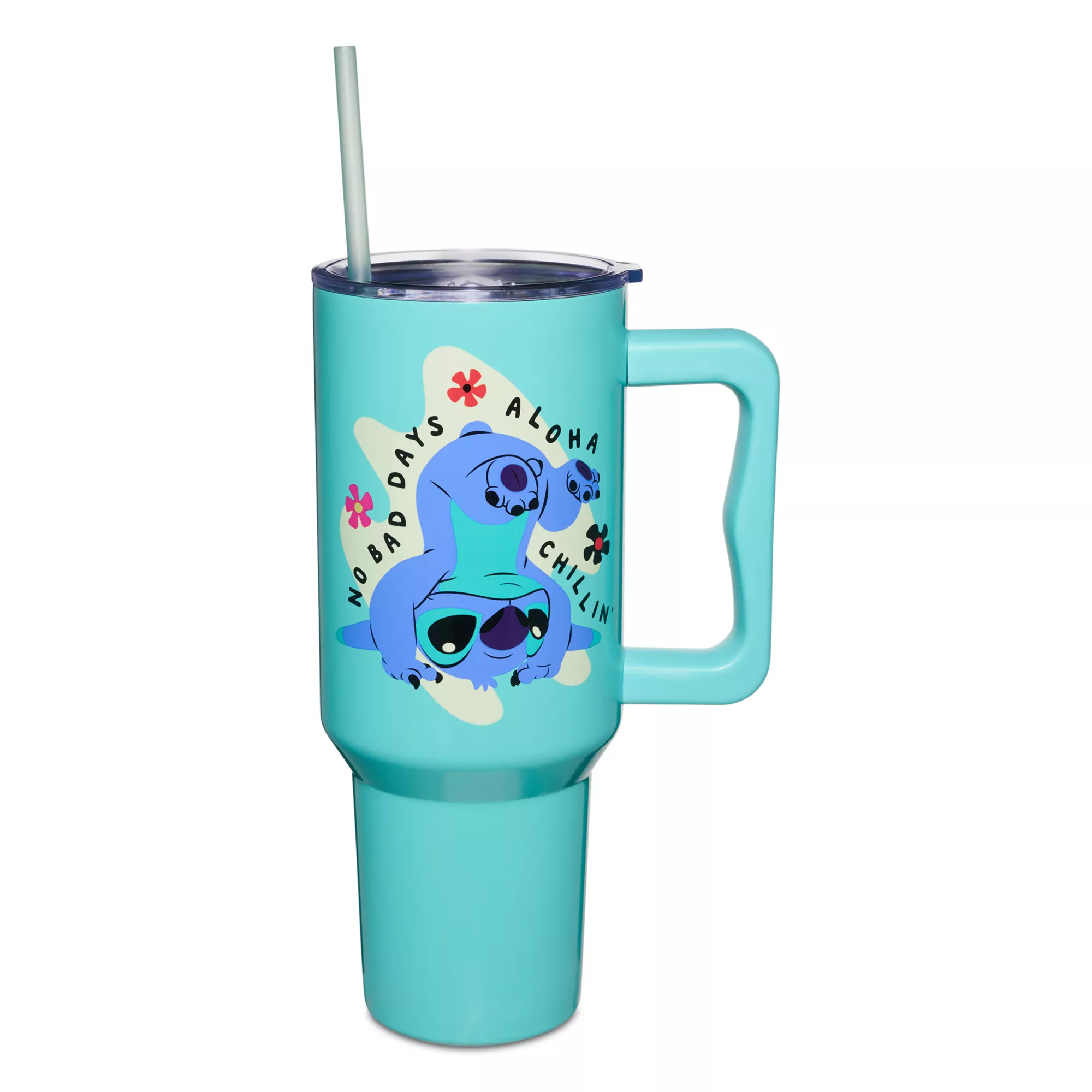 Aloha Stitch Travel Tumbler with Straw 40 oz. - Lilo & Stitch at Spencer's