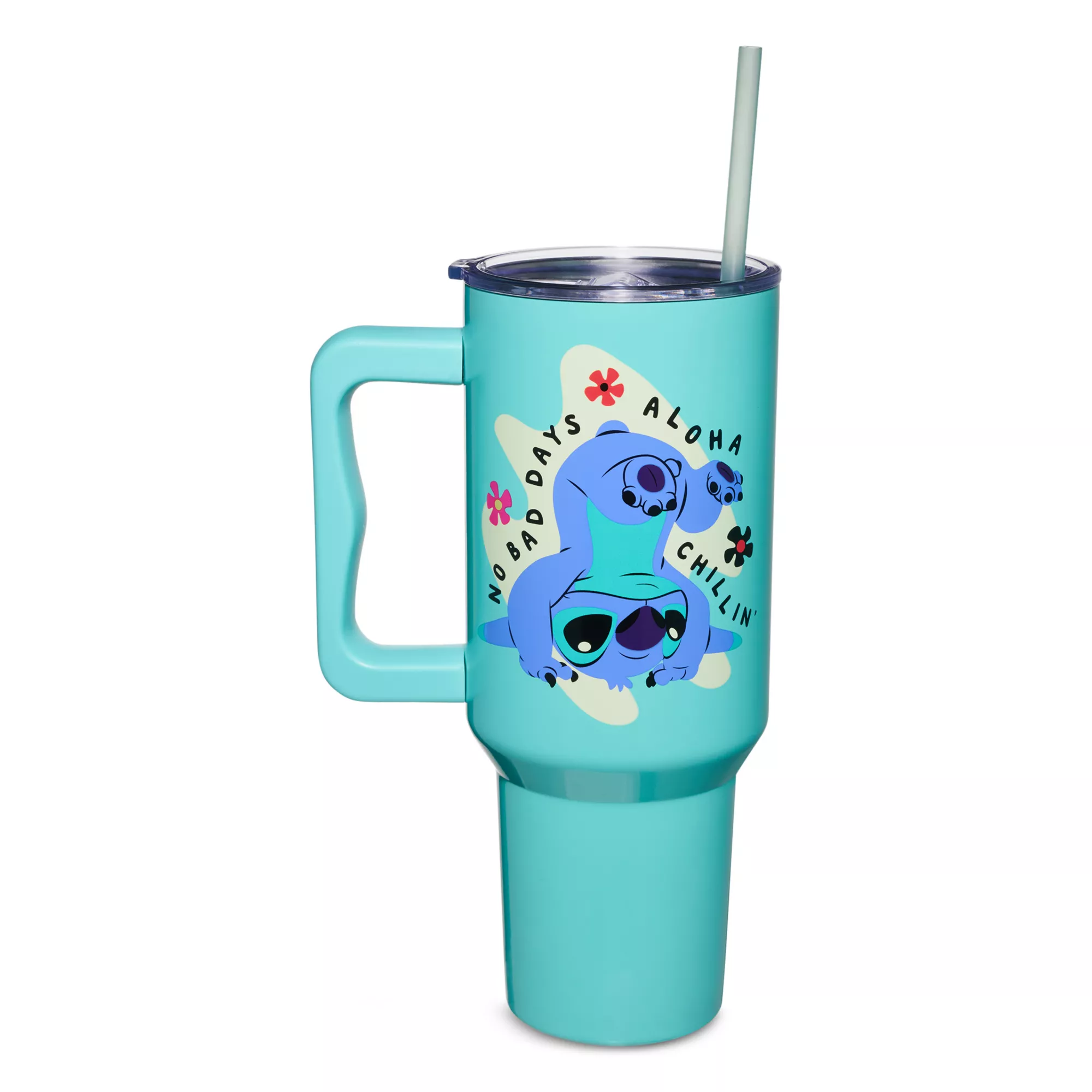 Aloha Stitch Travel Tumbler with Straw 40 oz. - Lilo & Stitch at Spencer's