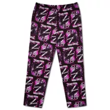Pink Ghost Face Flaming Lounge Pants at Spencer's