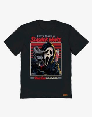 04417887 - Ghost Face Let's Make a Slasher Movie T Shirt - Steven Rhodes