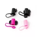 Black and Pink Travel Tumbler Straw Toppers - 4 Pack at Spencer's