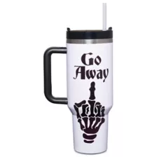 Go Away Middle Finger Travel Tumbler with Straw - 40 oz. at Spencer's
