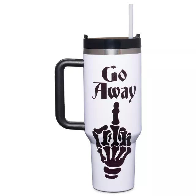 Go Away Middle Finger Travel Tumbler with Straw - 40 oz. at Spencer's
