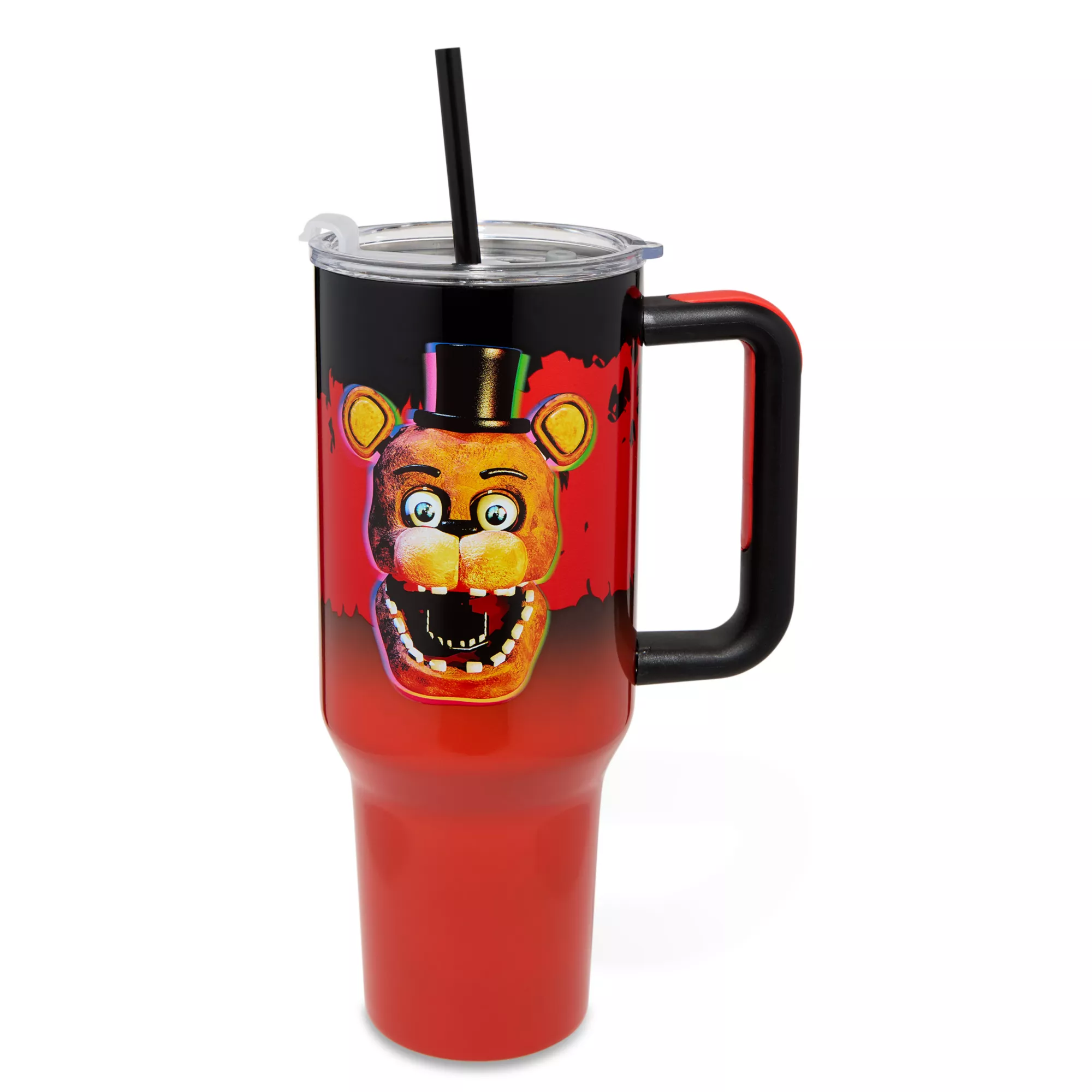 Freddy Fazbear Travel Tumbler with Straw 40 oz. - Five Nights at Freddy's at Spencer's