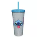 Rhinestone Stitch Cup with Straw 20 oz. - Lilo & Stitch at Spencer's