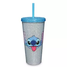 Rhinestone Stitch Cup with Straw 20 oz. - Lilo & Stitch at Spencer's