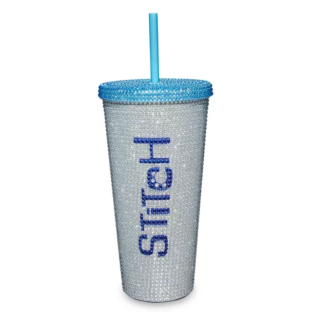 Rhinestone Stitch Cup with Straw 20 oz. - Lilo & Stitch at Spencer's
