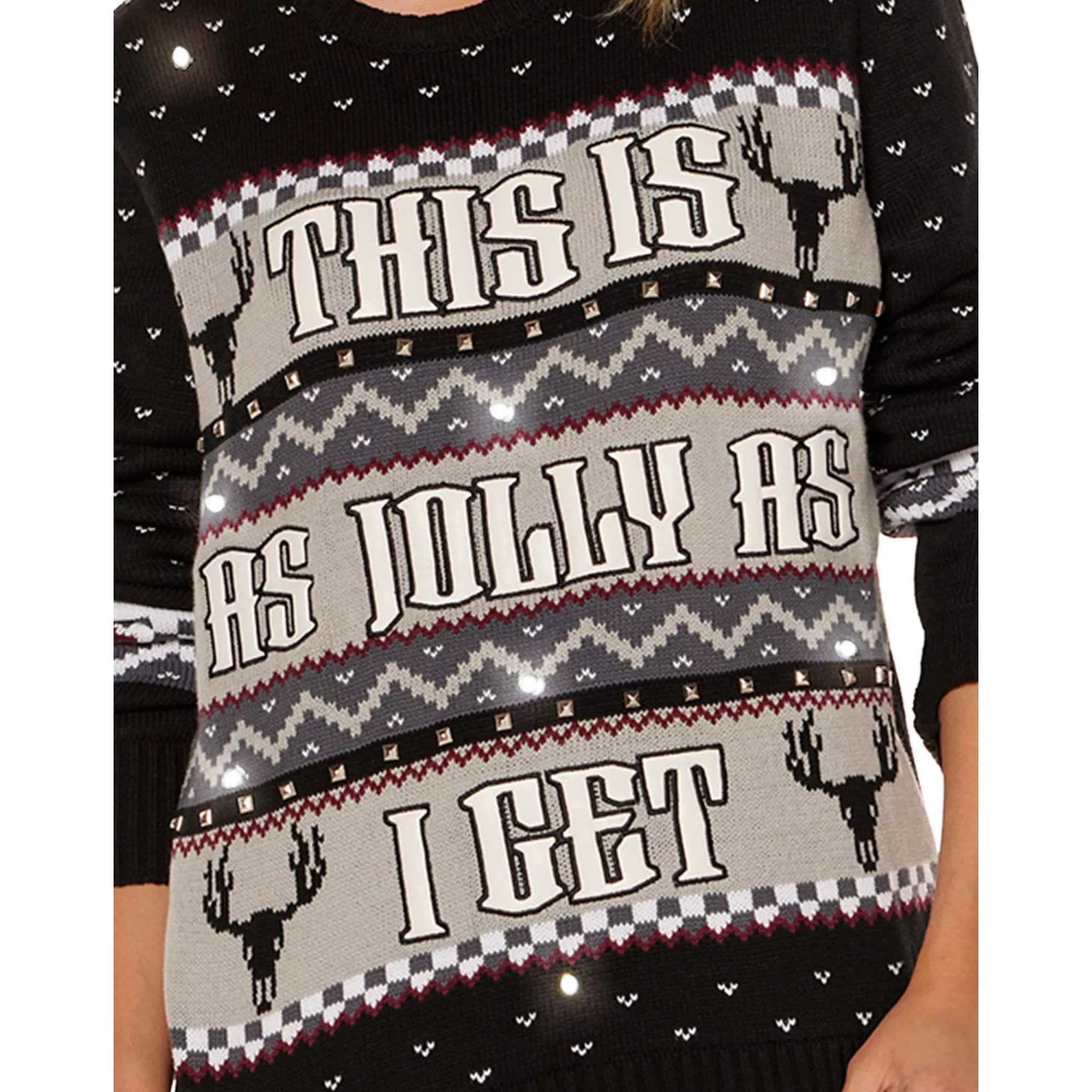 This Is as Jolly as I Get Light-Up Christmas Sweater at Spencer's