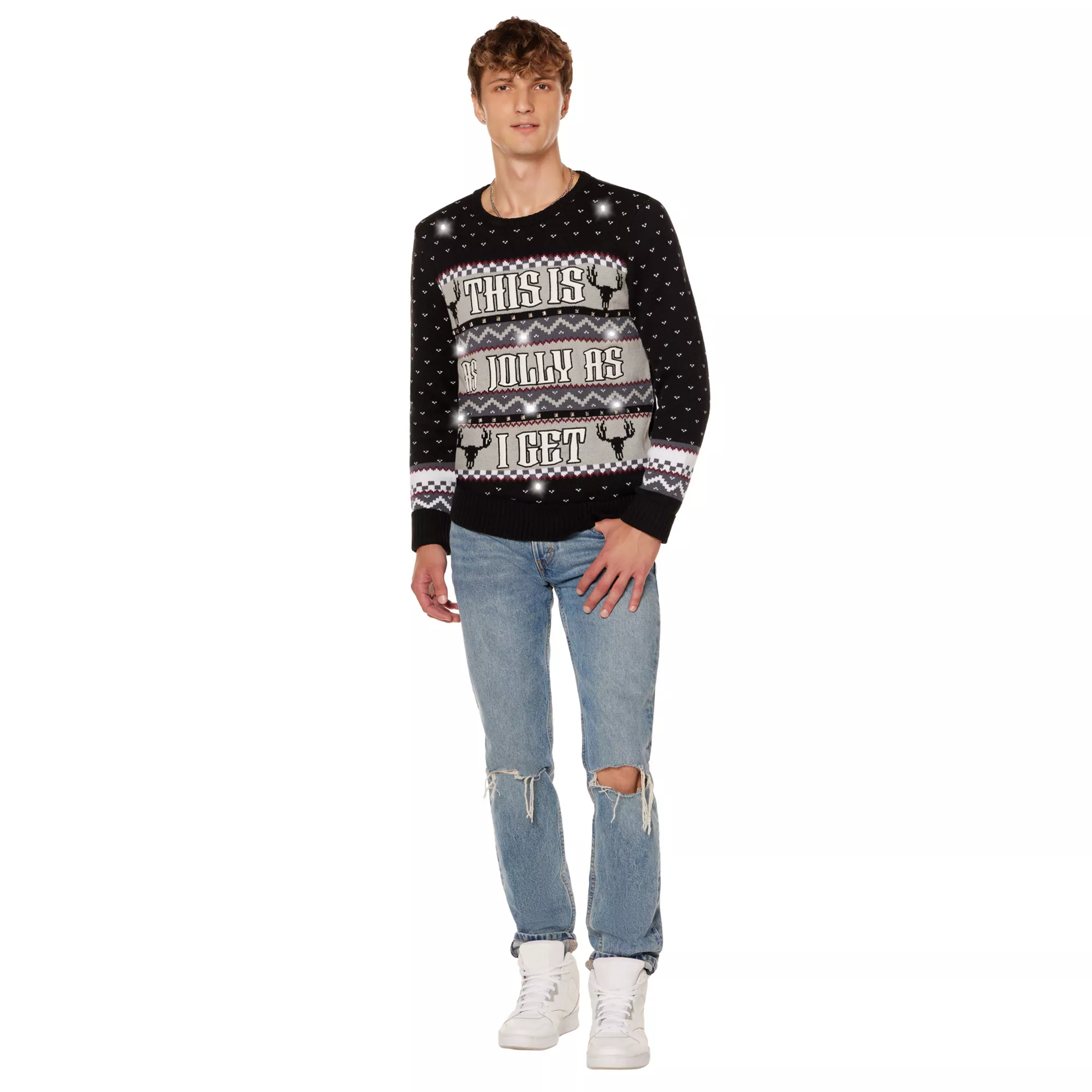 This Is as Jolly as I Get Light-Up Christmas Sweater at Spencer's