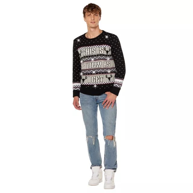 This Is as Jolly as I Get Light-Up Christmas Sweater at Spencer's