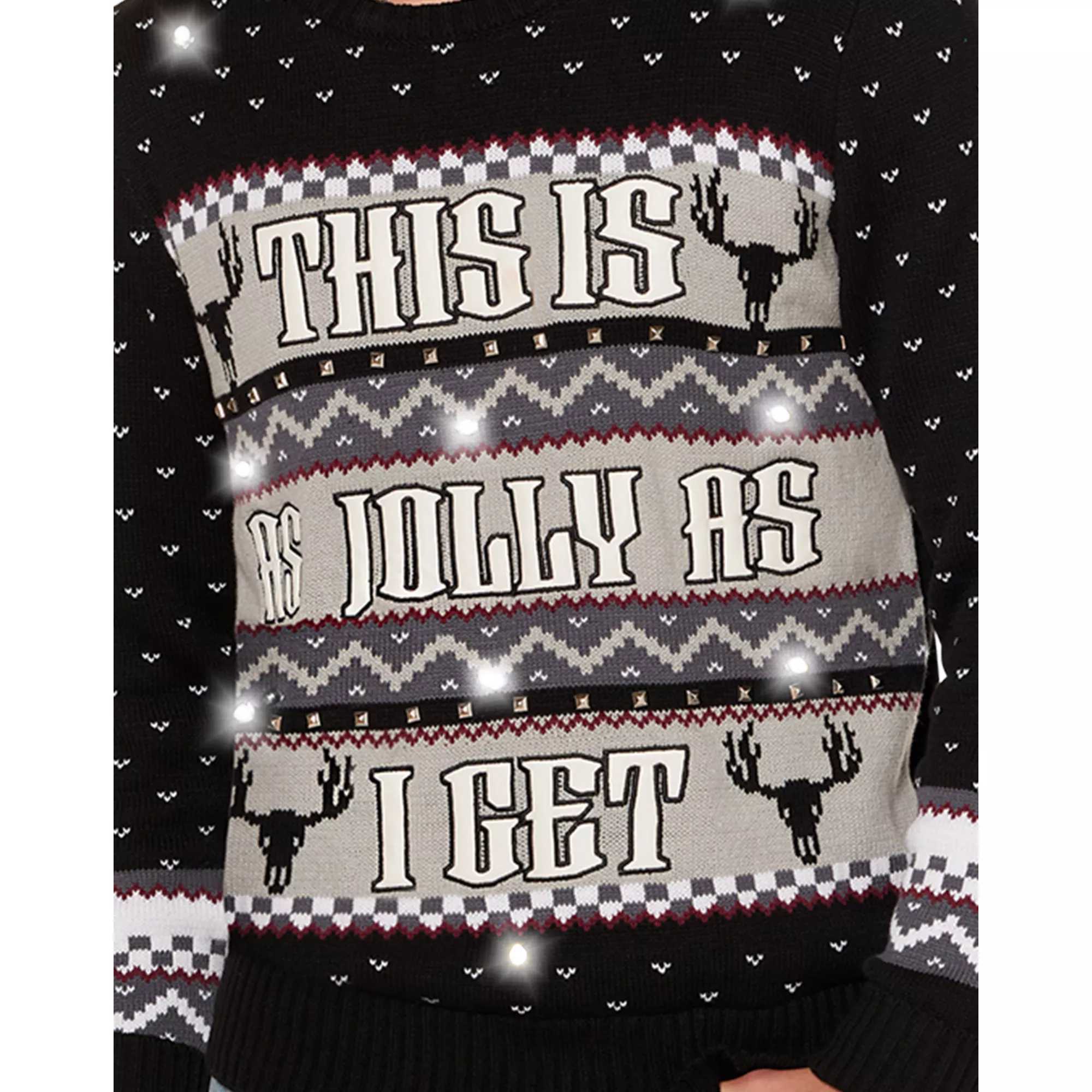 This Is as Jolly as I Get Light-Up Christmas Sweater at Spencer's