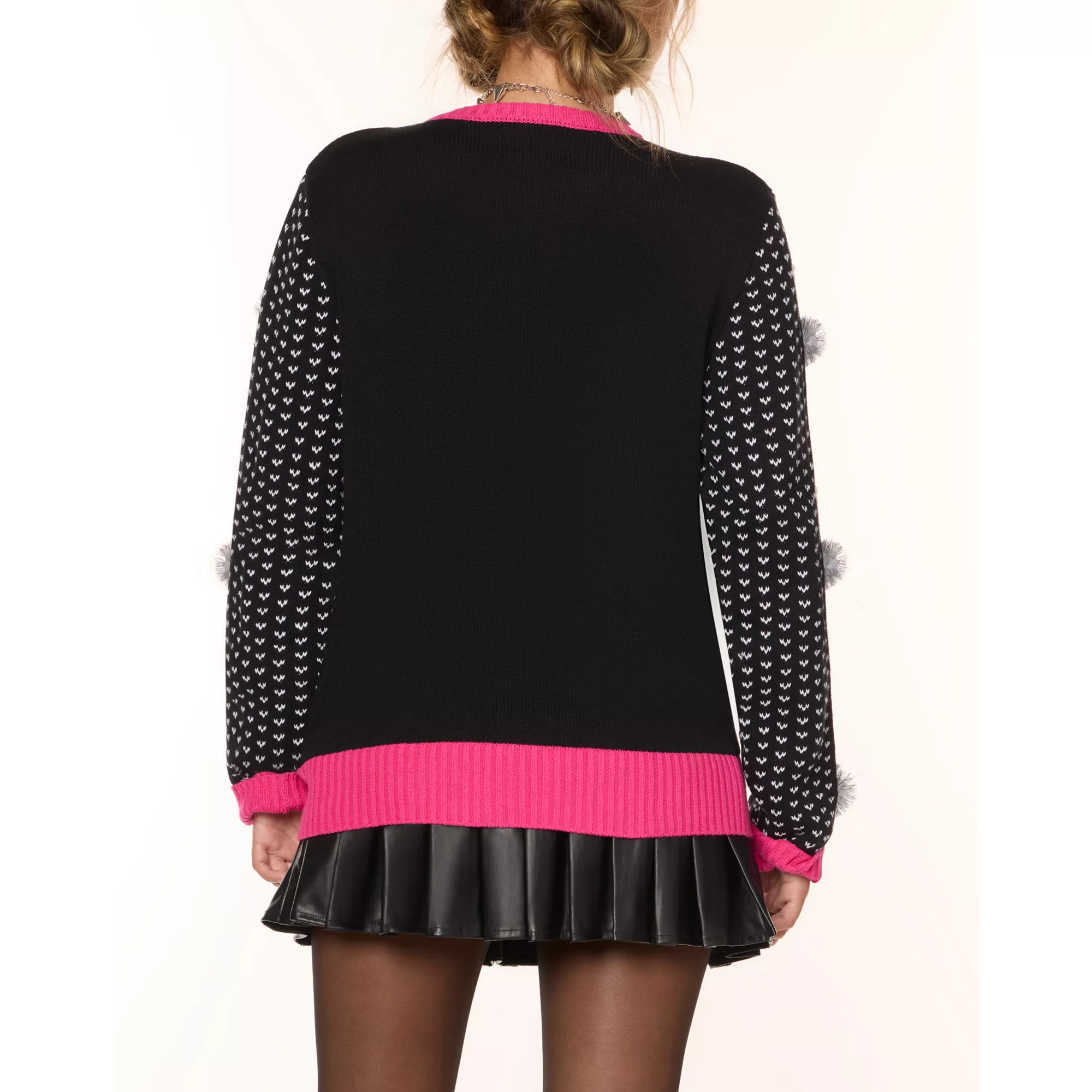 Light-Up Ghost Face You’re Cute When You’re Scared Christmas Sweater at Spencer's