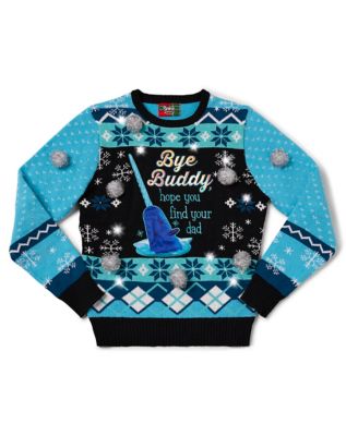 Light Up Blue Narwhal Christmas Sweater Elf Spirithalloween