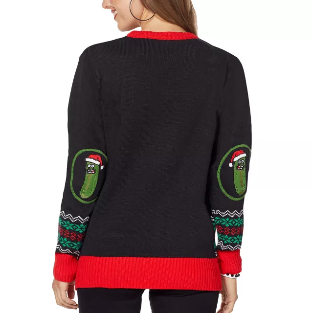 Light Up Happy Human Holiday Christmas Sweater Rick and Morty Spirithalloween