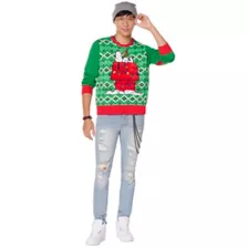 Light-Up Snoopy Dog House Ugly Christmas Sweater - Peanuts at Spencer's