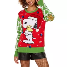 Light-Up Snoopy & Woodstock Christmas Sweater - Peanuts at Spencer's