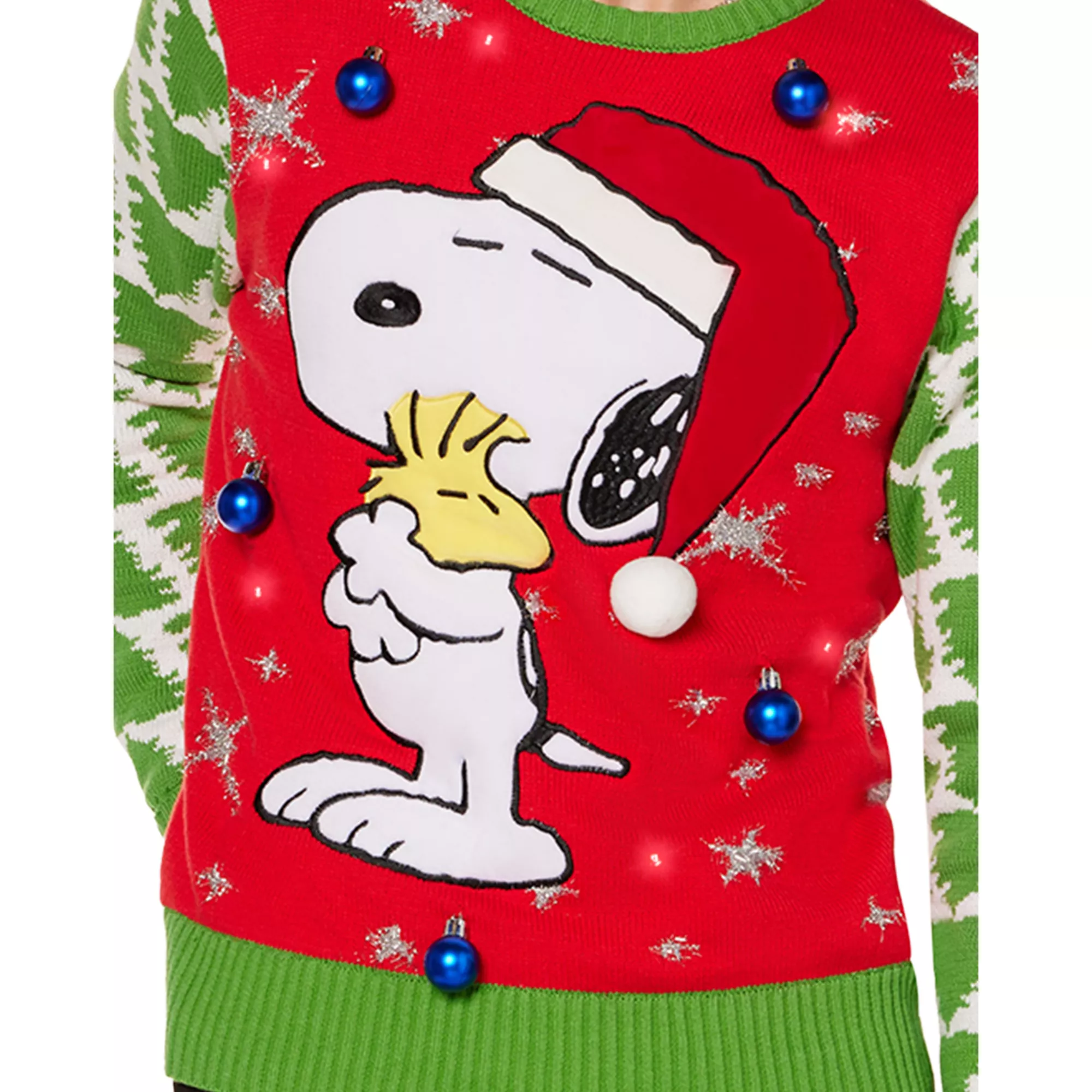 Light-Up Snoopy & Woodstock Christmas Sweater - Peanuts at Spencer's