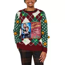 Light-Up Merry Christmas Dragon and Nighthawk Christmas Sweater - Step Brothers at Spencer's