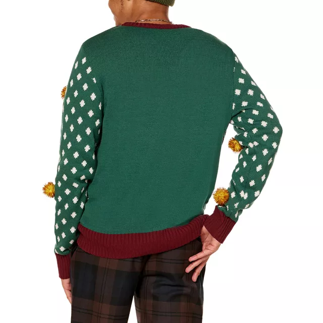 Light-Up Merry Christmas Dragon and Nighthawk Christmas Sweater - Step Brothers at Spencer's