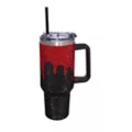Blood Drip Rhinestone Travel Tumbler with Straw - 40 oz. at Spencer's