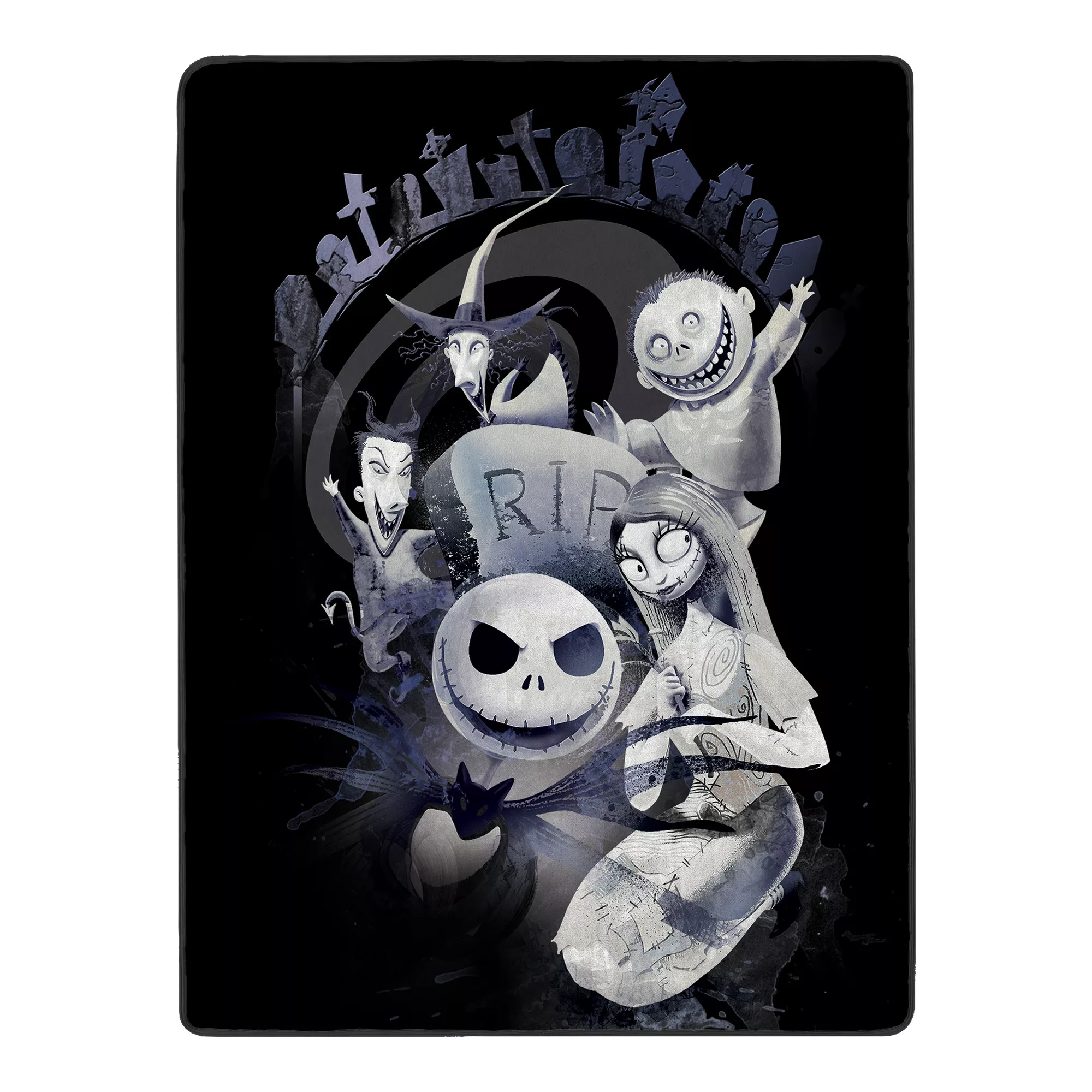 The Nightmare Before Christmas Graveyard Fleece Blanket at Spencer's