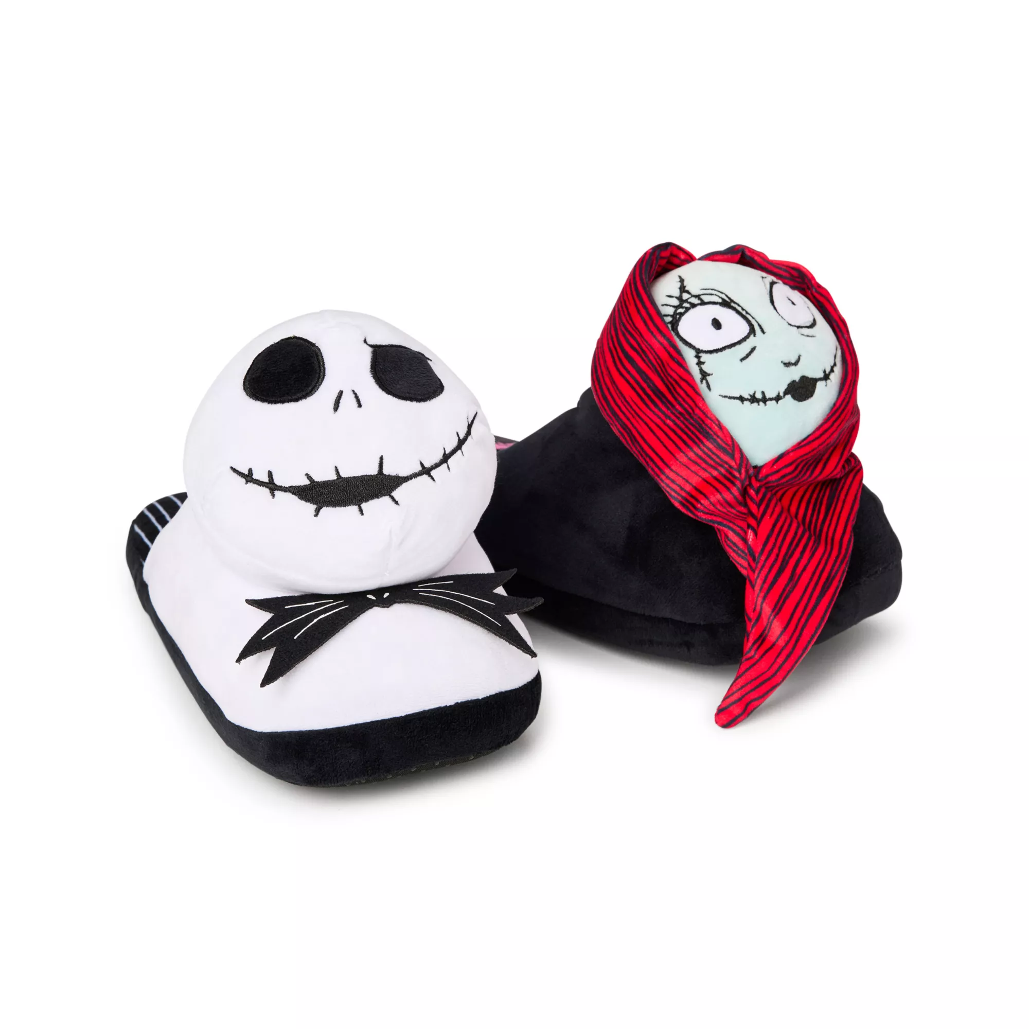 Jack and Sally Plush Slippers - The Nightmare Before Christmas at Spencer's
