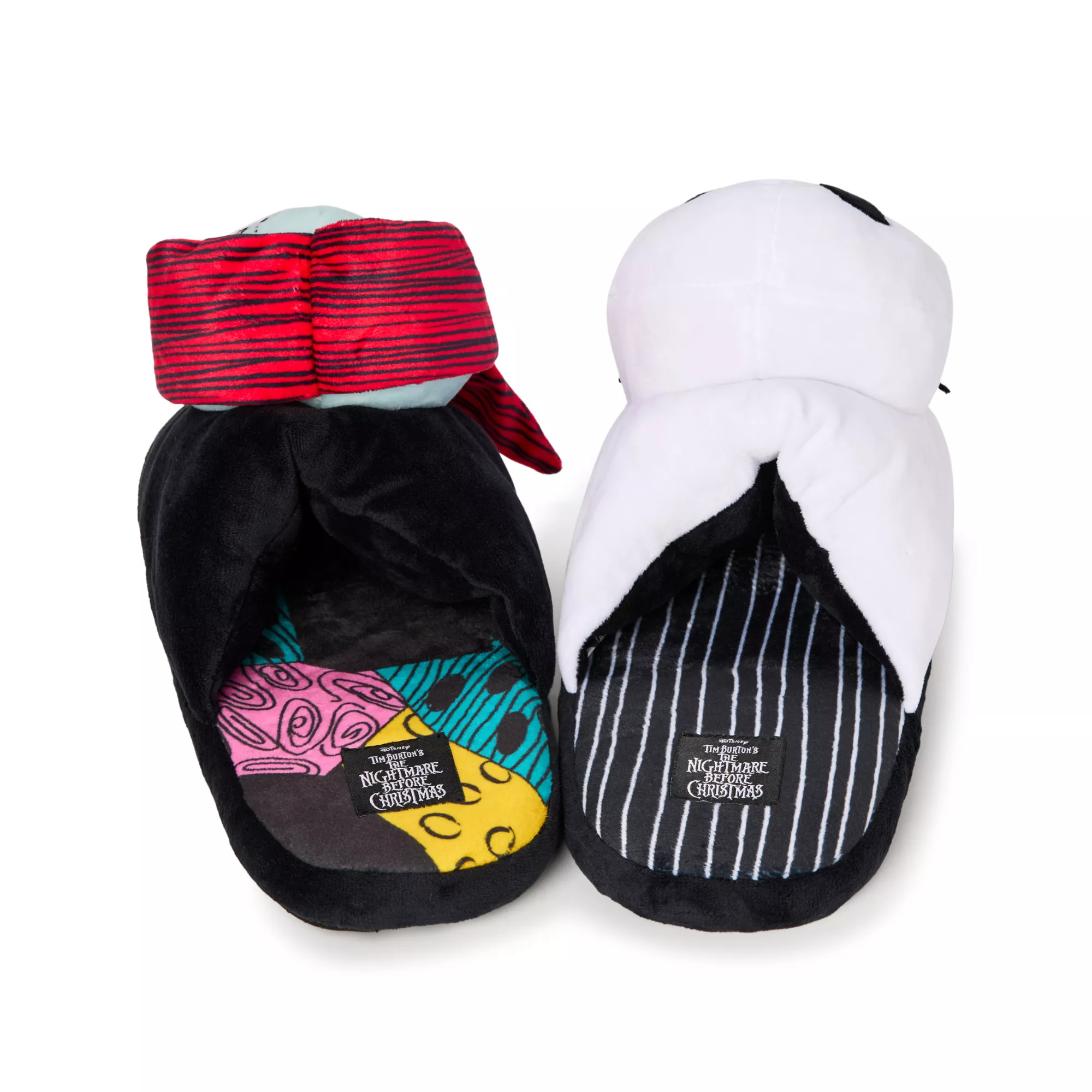 Jack and Sally Plush Slippers - The Nightmare Before Christmas at Spencer's