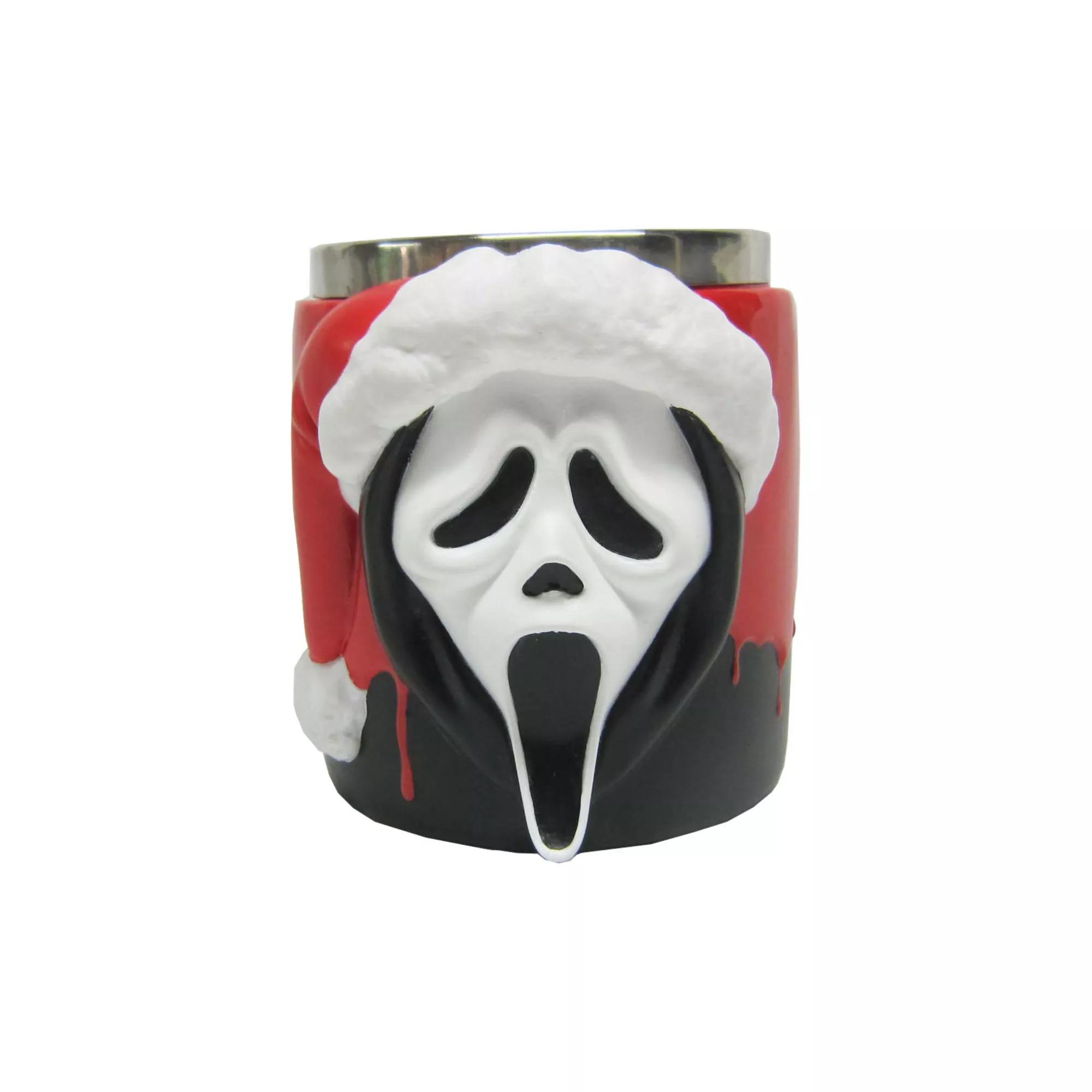 Ghost Face Santa Hat Molded Mug - 14 oz. at Spencer's