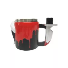 Ghost Face Santa Hat Molded Mug - 14 oz. at Spencer's