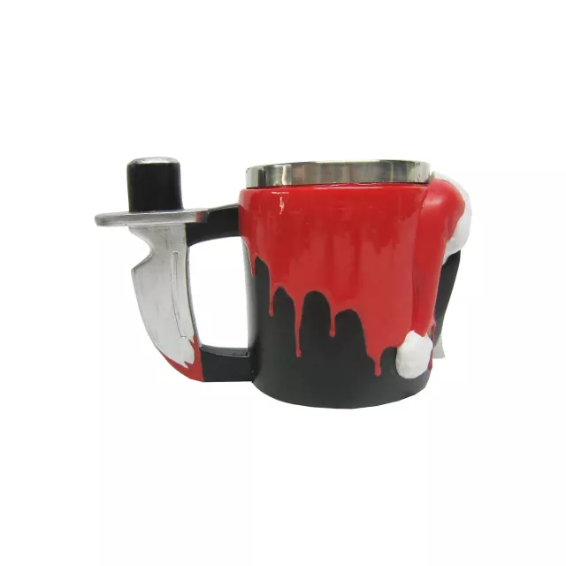 Ghost Face Santa Hat Molded Mug - 14 oz. at Spencer's