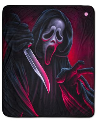 04482667 - Ghost Face Knife Double Sided Fleece Blanket
