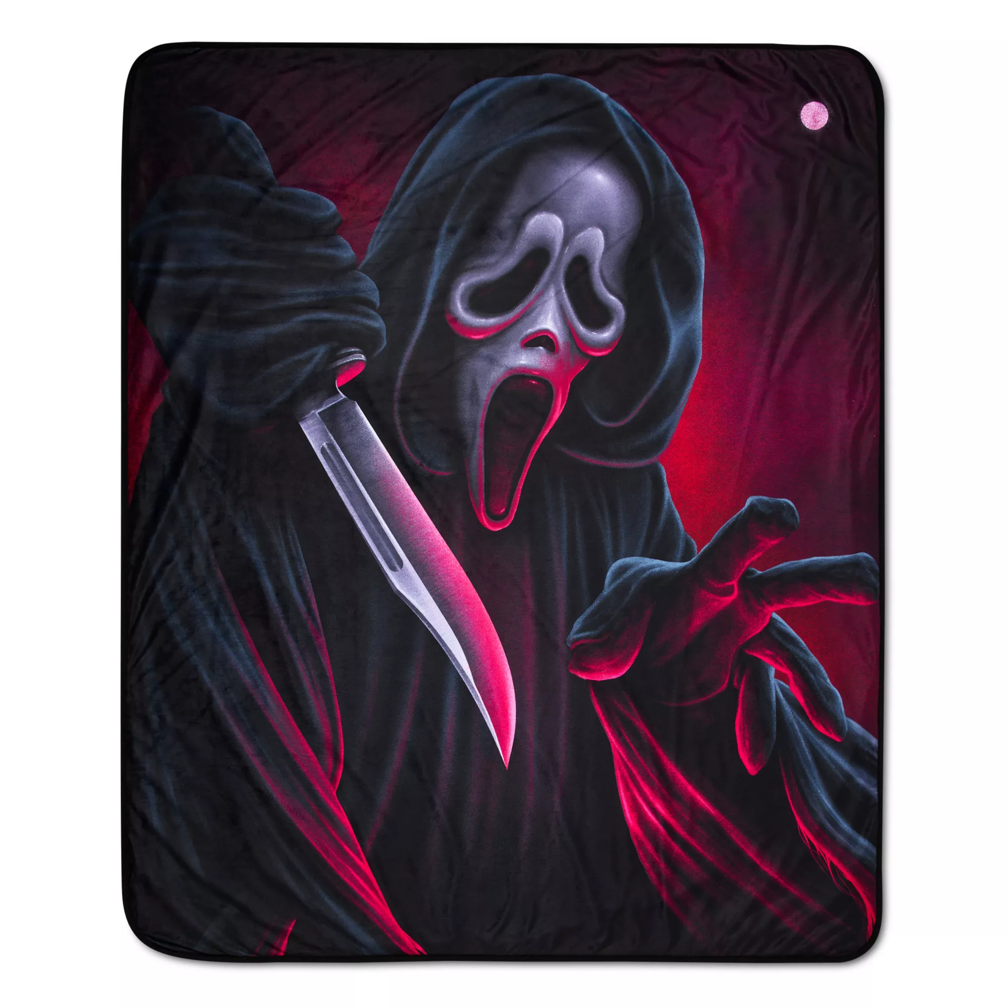 Ghost Face Knife Double Sided Fleece Blanket at Spencer's