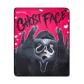 Ghost Face With Love Fleece Blanket at Spencer's