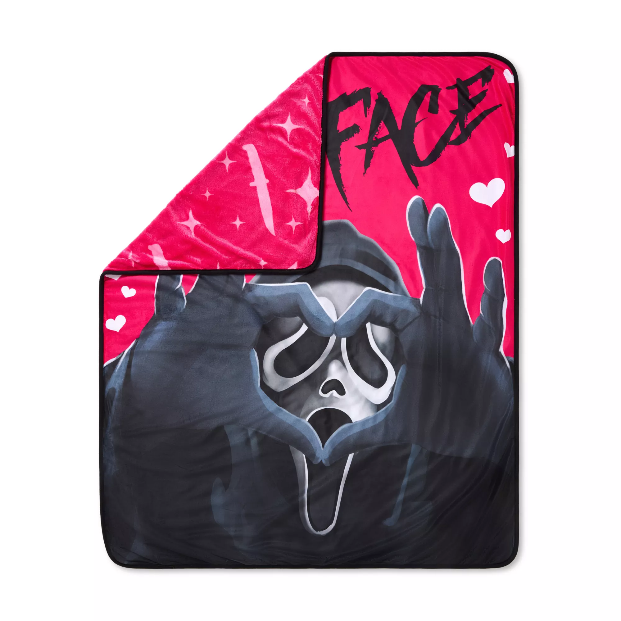 Ghost Face With Love Fleece Blanket at Spencer's