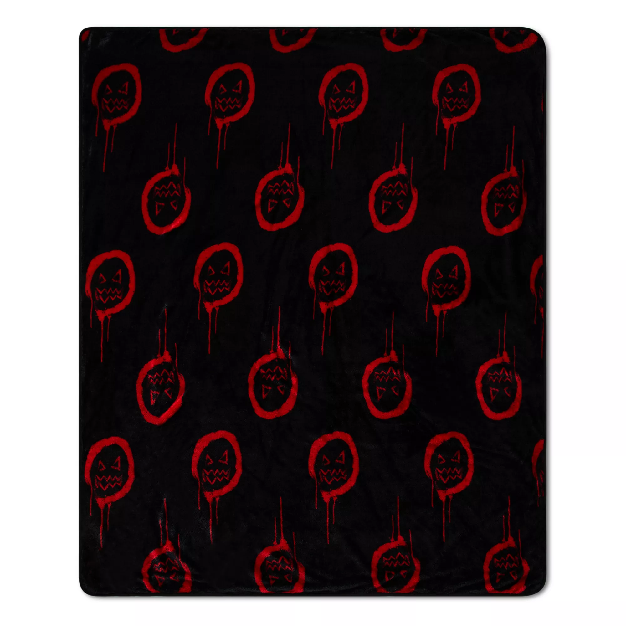 Split Face Sam Fleece Blanket - Trick 'r Treat at Spencer's